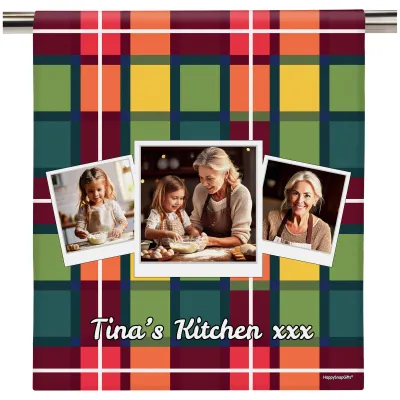 (58cm) - Tartan Check (Personalised with Text)