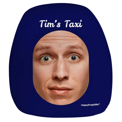 Small (26cm x 24cm) Navy Blue - Stretch Polyester (Personalised with Text)