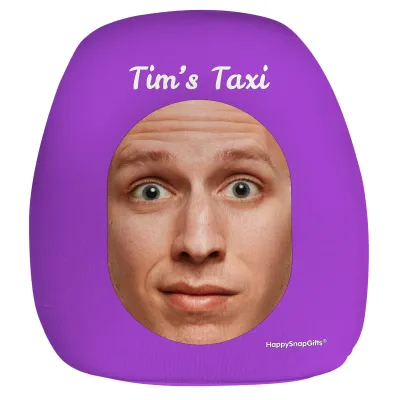 Small (26cm x 24cm) Purple - Stretch Polyester (Personalised with Text)