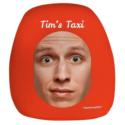 Small (26cm x 24cm) Red - Stretch Polyester (Personalised with Text)