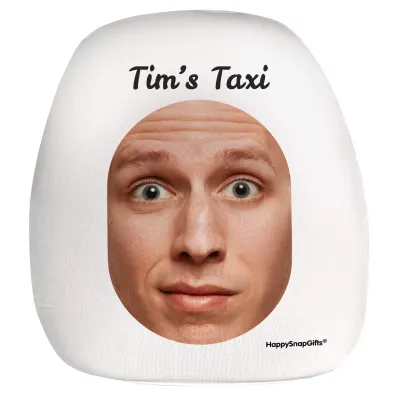 Small (26cm x 24cm) White - Stretch Polyester (Personalised with Text)