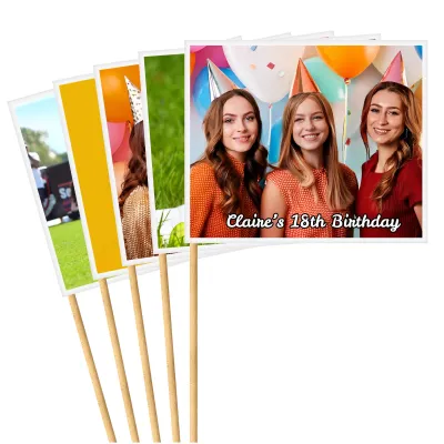 DIY with Stick Paper (18cm) Pack of 5 (Personalised with Text)