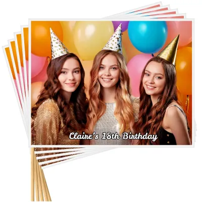 DIY with Stick Card (27cm) Pack of 5 (Personalised with Text)