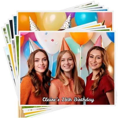 DIY with Stick Paper (27cm) Pack of 10 (Personalised with Text)