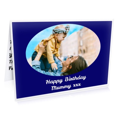 (A5) (Navy Blue) (Personalised with Text)
