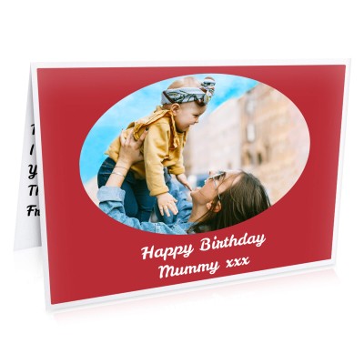 (A5) (Red) (Personalised with Text)