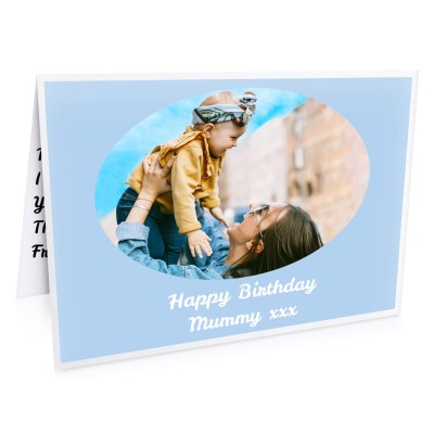 (A5) (Sky Blue) (Personalised with Text)