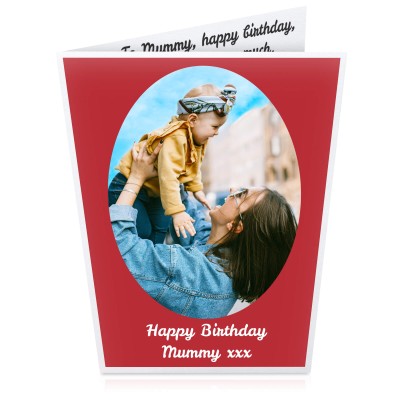 (A5) (Red) (Personalised with Text)