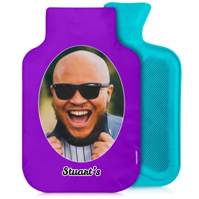 2 Litre Purple Soft Velvet Polyester Fabric and Removable Cover (Personalised with Text)