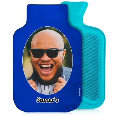 2 Litre Royal Blue Soft Velvet Polyester Fabric and Removable Cover (Personalised with Text)