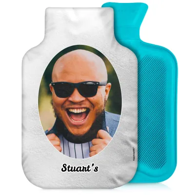 2 Litre White Soft Velvet Polyester Fabric and Removable Cover (Personalised with Text)