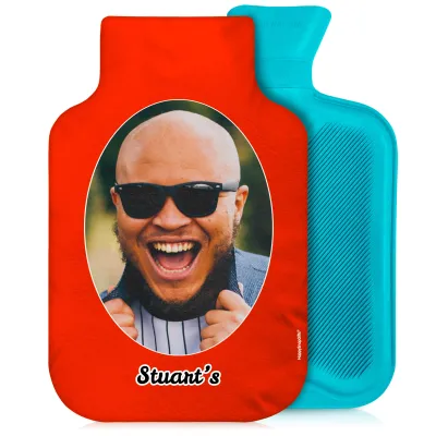 800ml Red Soft Velvet Polyester Fabric and Removable Cover (Personalised with Text)