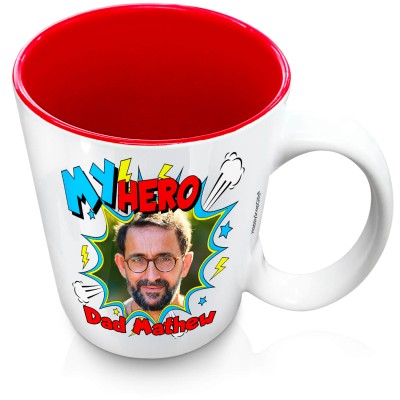 (XL 15oz Red) with Thunder & Wind Design (Personalised with Text)