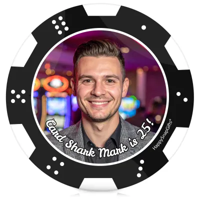 43mm (Pack of 5) Black (Personalised with Text)