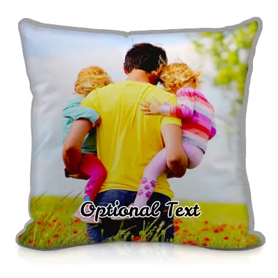 (40cm Square) - Grey Fleece Fabric (Personalised with Text)