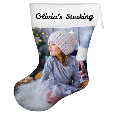 (25cm) White Soft Velvet Polyester Fabric (Personalised with Text)