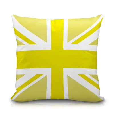 (25cm Square) Yellow Soft Velvet Polyester Fabric (Personalised with Text)