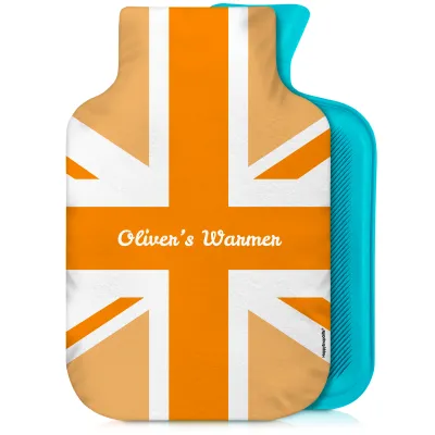 800ml Orange Soft Velvet Polyester Fabric and Removable Cover (Personalised with Text)