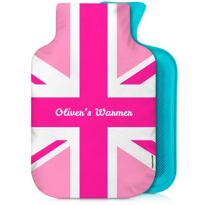 2 Litre Pink Soft Velvet Polyester Fabric and Removable Cover (Personalised with Text)