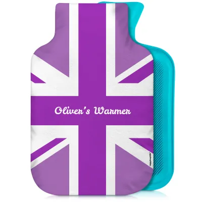 800ml Purple Soft Velvet Polyester Fabric and Removable Cover (Personalised with Text)