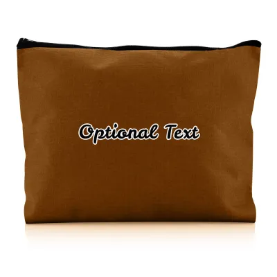 - Large Brown Water Resistant Polyester Rip-Stop Fabric (Personalised with Text)