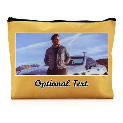 - Large Gold Water Resistant Polyester Rip-Stop Fabric (Personalised with Text)