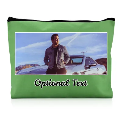 - Large Bright Green Water Resistant Polyester Rip-Stop Fabric (Personalised with Text)