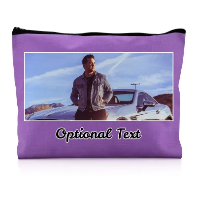 - Large Purple Water Resistant Polyester Rip-Stop Fabric (Personalised with Text)