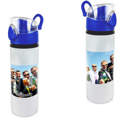 - Blue with 1 Wrapped Around Image (Personalised with Text)