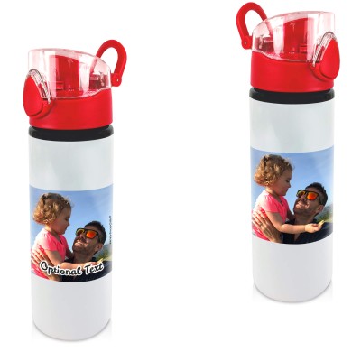 - Red with 1 Photo Printed Front & Back (Personalised with Text)