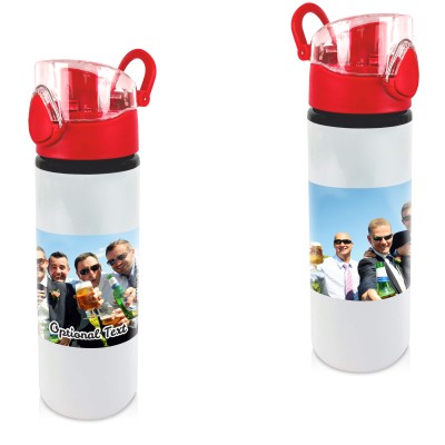 - Red with 1 Wrapped Around Image (Personalised with Text)