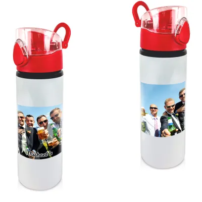 - Red with 1 Wrapped Around Image (Personalised with Text)