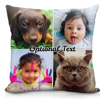 (40cm Square) Soft Velvet Polyester Fabric (Personalised with Text)