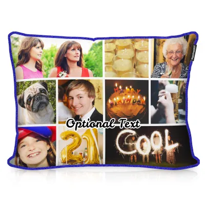 (57cm x 40cm) - Royal Blue Fleece Fabric (Personalised with Text)