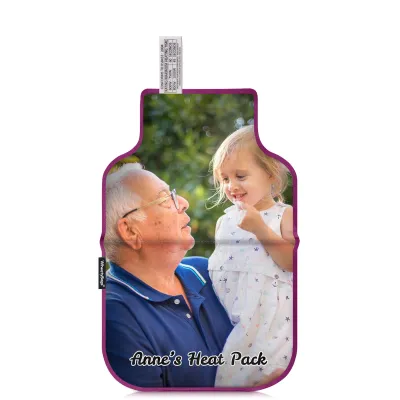 (27cm) - Purple Cotton Fabric (Personalised with Text)