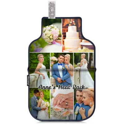 (35cm) - Navy Blue Cotton Fabric (Personalised with Text)