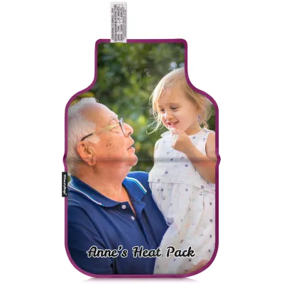 (35cm) - Purple Cotton Fabric (Personalised with Text)