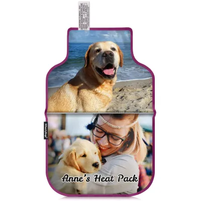 (35cm) - Purple Cotton Fabric (Personalised with Text)