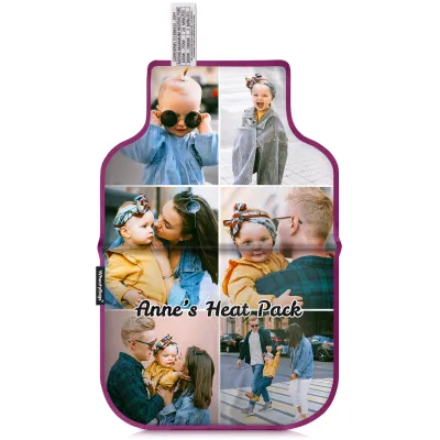 (35cm) - Purple Cotton Fabric (Personalised with Text)