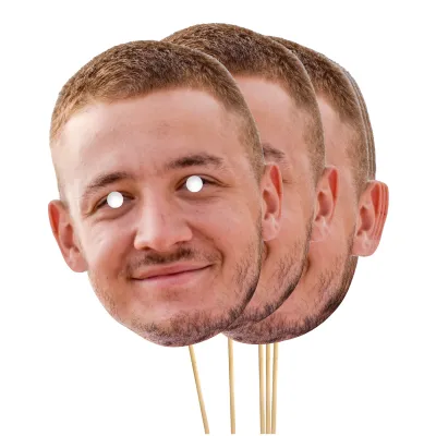 A4 (Pack of 25) Finished Masks + Sticks