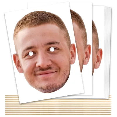 Pack of 10 (A4) DIY Masks + Sticks