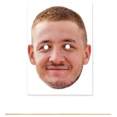 Single Mask x 1 (A4) DIY Mask + Stick