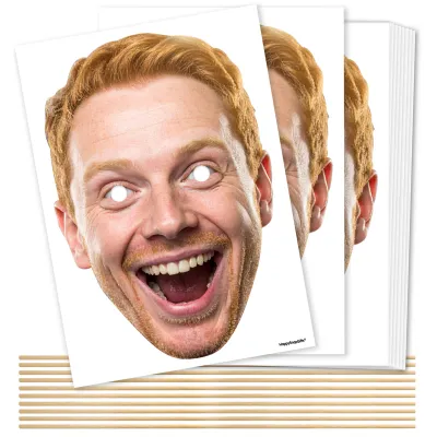 Pack of 10 (A4) DIY Masks + Sticks