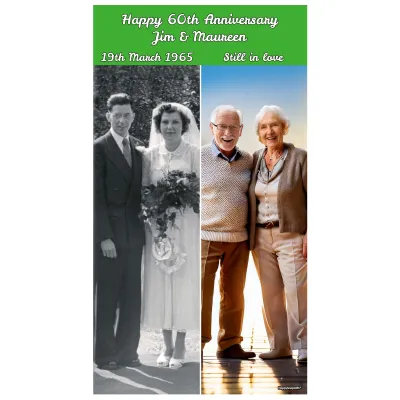 (Green) 110cm x 110cm (70gsm) (Personalised with Text)