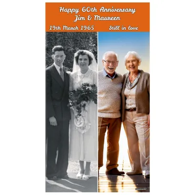 (Orange) 200cm x 110cm (Personalised with Text)