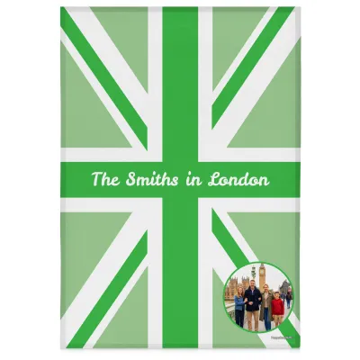(58cm) Green - White (Personalised with Text)
