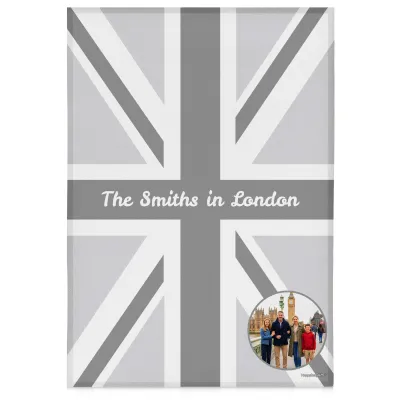 (58cm) Grey - White (Personalised with Text)