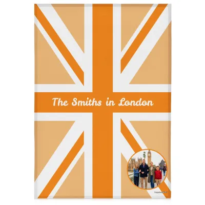 (58cm) Orange - White (Personalised with Text)