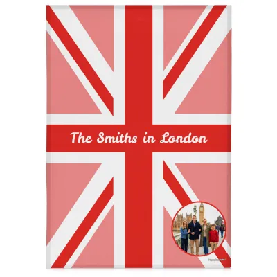 (58cm) Red - White (Personalised with Text)