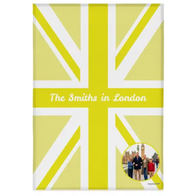 (58cm) Yellow - White (Personalised with Text)